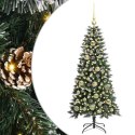 SZTUCZNA CHOINKA ZIELONY 120 CM PVC PLASTIK I STAL
