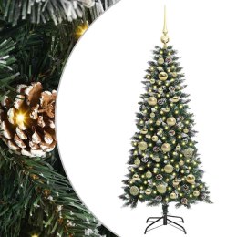 SZTUCZNA CHOINKA ZIELONY 120 CM PVC PLASTIK I STAL
