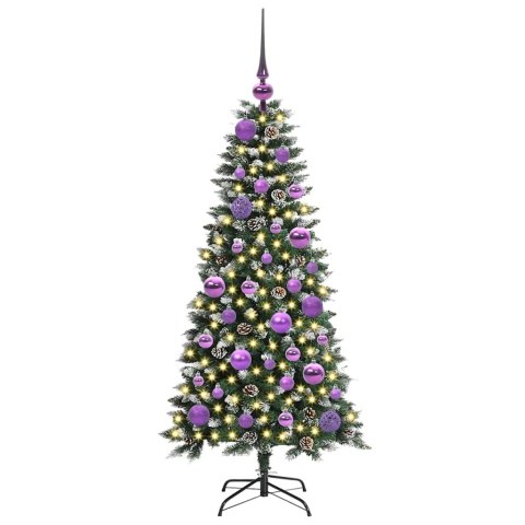 SZTUCZNA CHOINKA ZIELONY 120 CM PVC PLASTIK I STAL