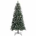 SZTUCZNA CHOINKA ZIELONY 120 CM PVC PLASTIK I STAL