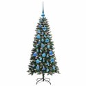 SZTUCZNA CHOINKA ZIELONY 120 CM PVC, PLASTIK I STAL