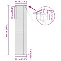 ŻALUZJA WENECKA CIEMNOBRĄZOWY ZE WZOREM 213 X 60 CM 25 MM PVC