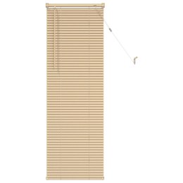 ŻALUZJA WENECKA JASNOBRĄZOWY ZE WZOREM 150 X 50 CM 25 MM PVC