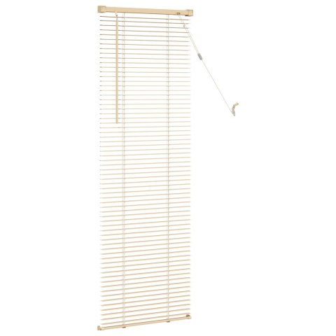 ŻALUZJA WENECKA JASNOBRĄZOWY ZE WZOREM 150 X 50 CM 25 MM PVC