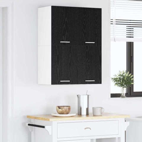 VidaXL Szafka wisząca Czarny Dąb i Biały 60 x 31 x 40 cm