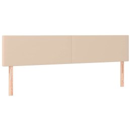 VidaXL Zagłówki, cappuccino, 180x5x78/88 cm, sztuczna skóra