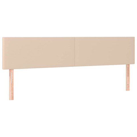 VidaXL Zagłówki, cappuccino, 180x5x78/88 cm, sztuczna skóra