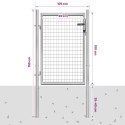 BRAMA OGRODOWA OCYNKOWANA STAL 100X100CM SREBRNA