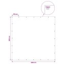 PLANDEKA 260G/M² 3X3M BIAŁA HDPE