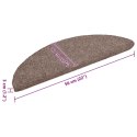 SAMOPRZYLEPNE NAKŁADKI NA SCHODY 10 SZT. BRĄZOWE 56X17X3CM