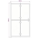 SKŁADANA KABINA PRYSZNICOWA ESG 80X140CM CZARNA