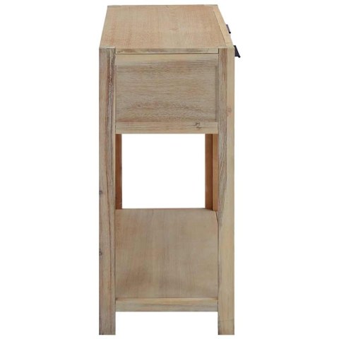 STOLIK KONSOLA 82X33X73CM DREWNO AKACJOWE