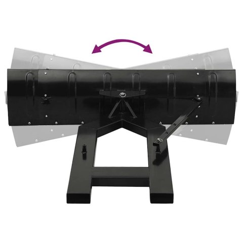PŁUG ŚNIEŻNY DO WÓZKA WIDŁOWEGO 150X38 CM REGULOWANY CZARNY