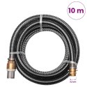 WĄŻ SSĄCY Z MOSIĘŻNYMI ZŁĄCZKAMI 10 M 25MM CZARNY