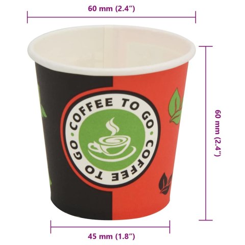 KUBKI JEDNORAZOWE PAPIEROWE NA KAWĘ 1000 SZT. 120ML (4 OZ)