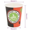 KUBKI JEDNORAZOWE PAPIEROWE NA KAWĘ 1000 SZT. 240ML (8 OZ)