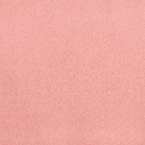 VidaXL Łóżko kontynentalne z materacem, różowe, aksamit, 90x200 cm