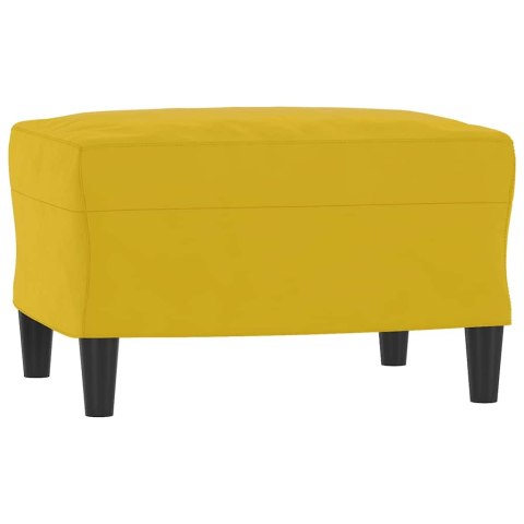 3-OSOBOWA SOFA Z PODNÓŻKIEM, ŻÓŁTA, 180 CM, AKSAMIT