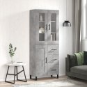 WITRYNKA, SZAROŚĆ BETONU 69,5X34X180 CM MATERIAŁ DREWNOPOCHODNY