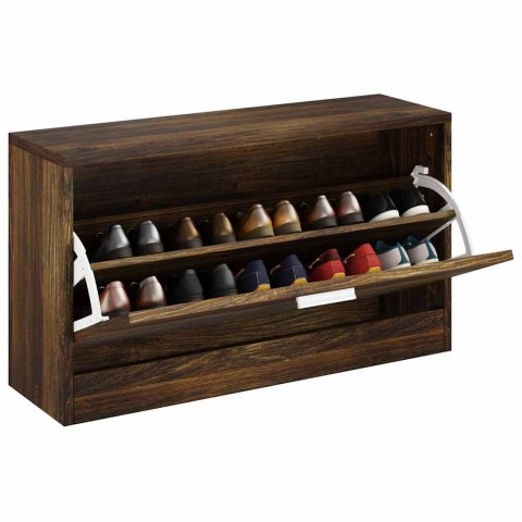 ŁAWKA Z MIEJSCEM NA BUTY PRZYDYMIONY DĄB 80X24X45 CM