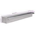 FONTANNA / WODOSPAD DO BASENU PROSTOKĄTNY ZE STALI NIERDZEWNEJ 90CM