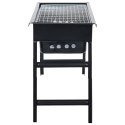 PRZENOŚNY GRILL KEMPINGOWY 60X22,5X33CM STALOWY – SKŁADANY NA WĘGIEL DRZEWNY