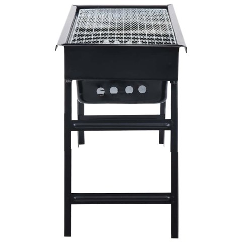 PRZENOŚNY GRILL KEMPINGOWY 60X22,5X33CM STALOWY – SKŁADANY NA WĘGIEL DRZEWNY
