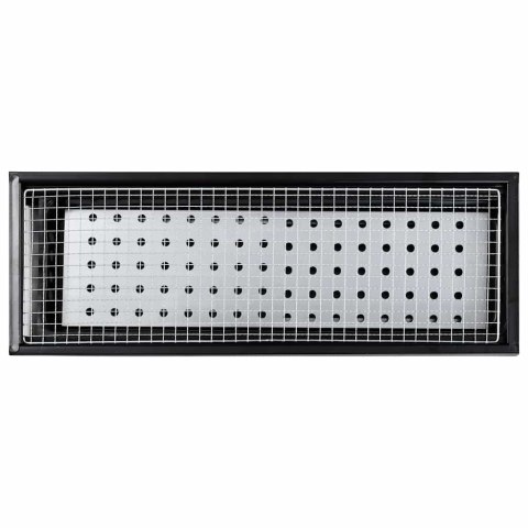 PRZENOŚNY GRILL KEMPINGOWY 60X22,5X33CM STALOWY – SKŁADANY NA WĘGIEL DRZEWNY