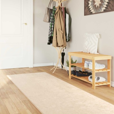 CHODNIK DYWANOWY MARSA KREMOWY 100 X 300 CM POLIESTER I PVC