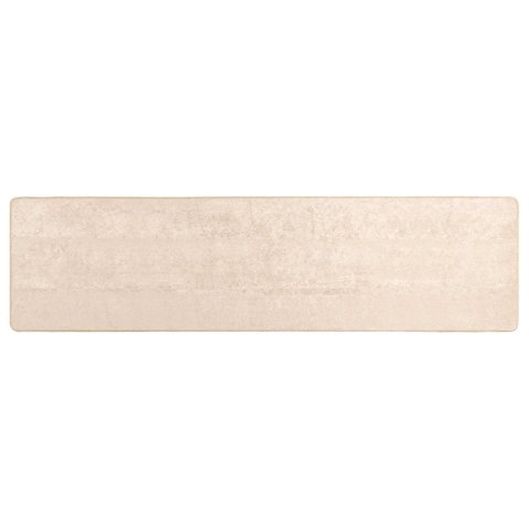 CHODNIK DYWANOWY MARSA KREMOWY 100 X 350 CM POLIESTER I PVC