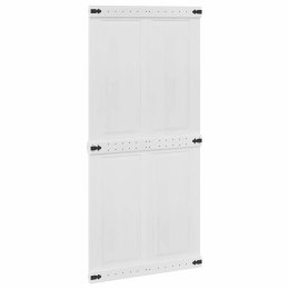 DRZWI DO STODOŁY CORONA 100 X 210 CM LITE DREWNO SOSNOWE BIAŁY