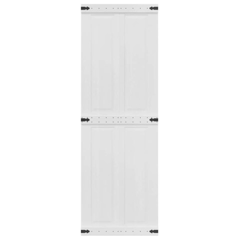 DRZWI DO STODOŁY CORONA 70 X 210 CM LITE DREWNO SOSNOWE BIAŁY