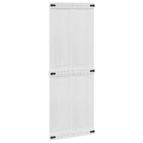 DRZWI DO STODOŁY CORONA 80 X 210 CM LITE DREWNO SOSNOWE BIAŁY