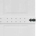DRZWI DO STODOŁY CORONA 80 X 210 CM LITE DREWNO SOSNOWE BIAŁY
