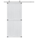 DRZWI DO STODOŁY CORONA 90 X 210 CM LITE DREWNO SOSNOWE BIAŁY