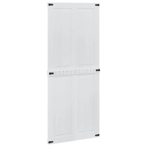 DRZWI DO STODOŁY CORONA 90 X 210 CM LITE DREWNO SOSNOWE BIAŁY