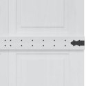 DRZWI DO STODOŁY CORONA 90 X 210 CM LITE DREWNO SOSNOWE BIAŁY