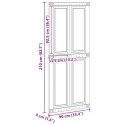 DRZWI DO STODOŁY CORONA 90 X 210 CM LITE DREWNO SOSNOWE BIAŁY