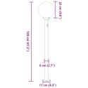 SŁUPEK OŚWIETLENIOWY Z CZUJNIKIEM 120 CM STAL NIERDZEWNA IP44