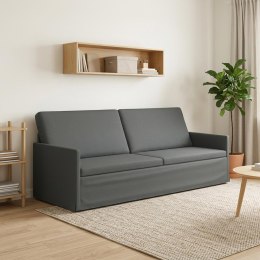 VidaXL Sofa na 3 osoby ciemnoszary 220 x 81 x 82 cm tkanina