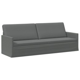 VidaXL Sofa na 3 osoby ciemnoszary 220 x 81 x 82 cm tkanina