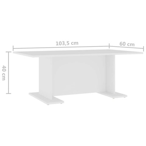 STOLIK KAWOWY BIAŁY 1035X60X40CM
