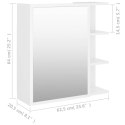 SZAFKA Z LUSTREM BIAŁA 62,5X20,5X64CM