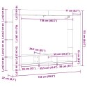 SZAFKA POD TELEWIZOR DĄB SONOMA 152X22X113CM