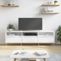 SZAFKA POD TV, BIAŁA, 150X30X44,5 CM, MATERIAŁ DREWNOPOCHODNY