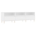 SZAFKA POD TV, BIAŁA, 150X30X44,5 CM, MATERIAŁ DREWNOPOCHODNY