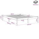 DŁUŻSZA RAMA ŁÓŻKA 140X220CM LITE DREWNO SOSNOWE