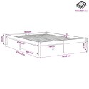 DŁUŻSZA RAMA ŁÓŻKA 160X220CM LITE DREWNO SOSNOWE