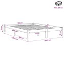 DŁUŻSZA RAMA ŁÓŻKA 160X220CM LITE DREWNO SOSNOWE