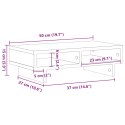 PODSTAWKA POD MONITOR SZAROŚĆ BETONU 50X27X15CM